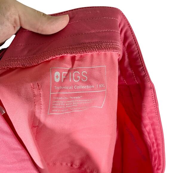 FIGS Women's XXL Pink Zamora Jogger Style Scrub Pants Technical Collection - Picture 4 of 11